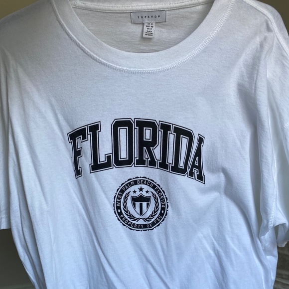 Oversized Graphic Topshop T-shirt Florida - Picture 1 of 2